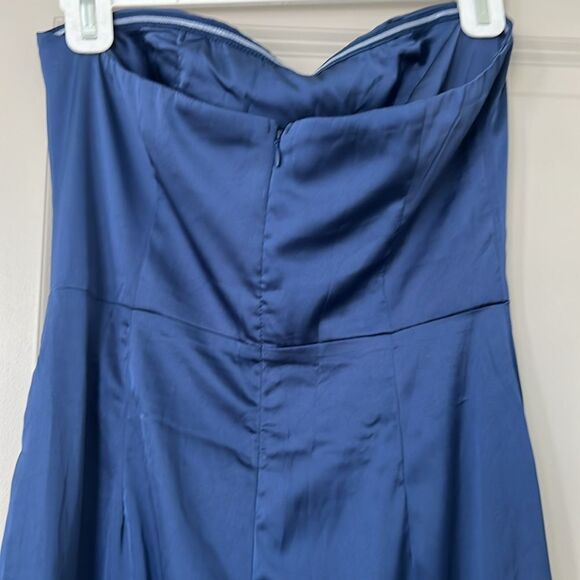 superdown • Navy blue satin Larissa jumpsuit - Picture 8 of 8